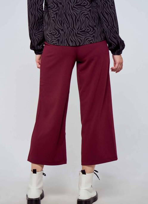Pantalon 7/8 rouge JACQUELINE DE YONG pour femme