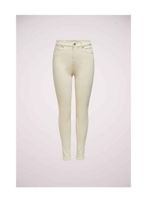 Jeans skinny beige ONLY pour femme