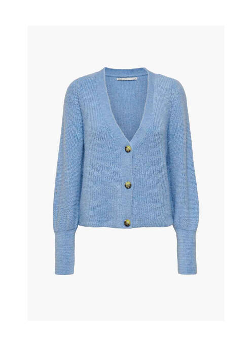 Gilet manches longues bleu ONLY pour femme