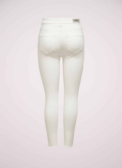 Jeans coupe slim blanc ONLY pour femme