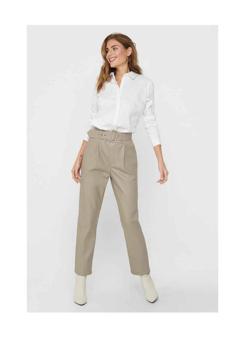 Pantalon droit gris ONLY pour femme