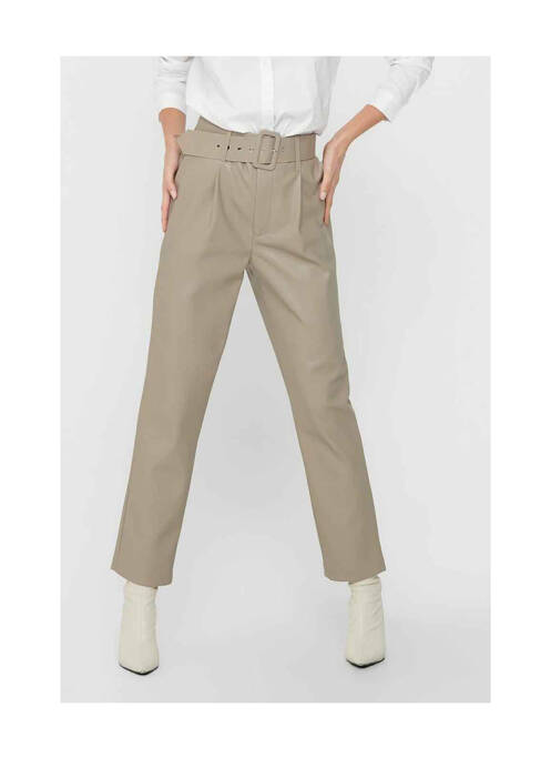Pantalon droit gris ONLY pour femme