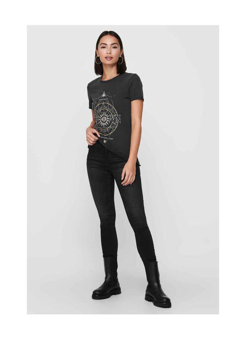 T-shirt noir ONLY pour femme