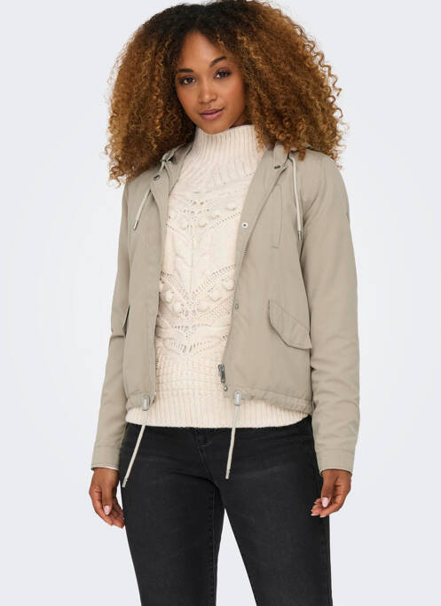 Veste casual beige ONLY pour femme