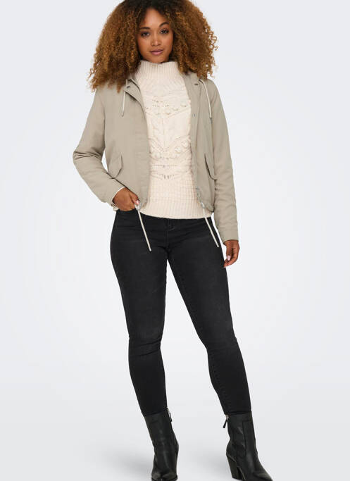 Veste casual beige ONLY pour femme