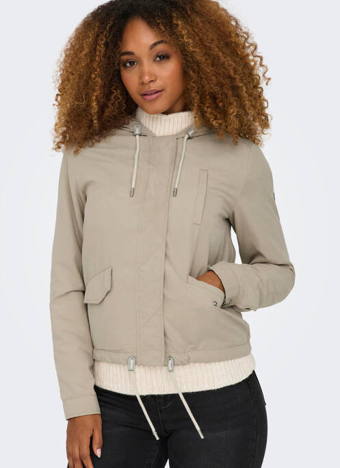 Veste casual beige ONLY pour femme
