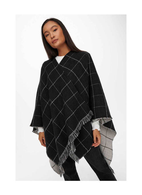 Poncho noir ONLY femme