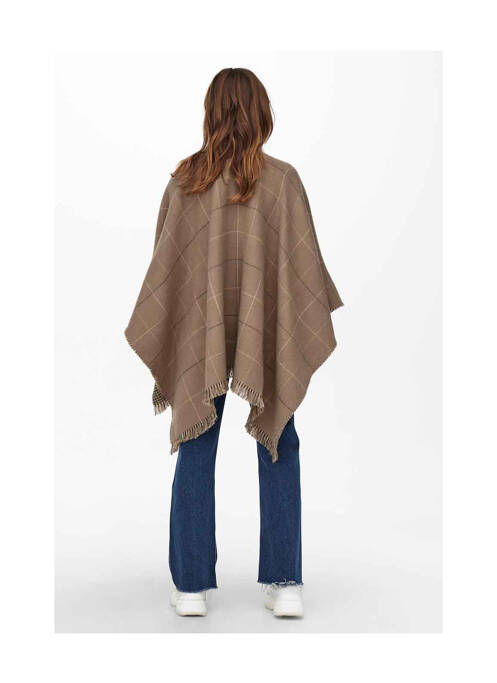 Poncho marron ONLY femme