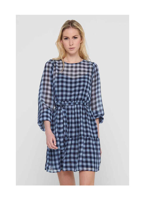 Robe courte bleu ONLY pour femme