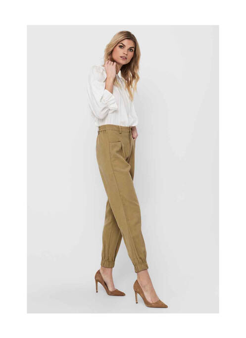 Pantalon droit marron ONLY pour femme