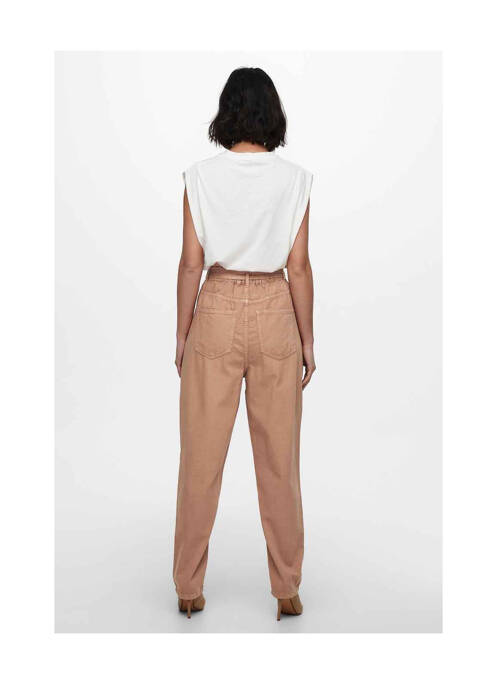 Jean coupe Mom marron ONLY pour femme