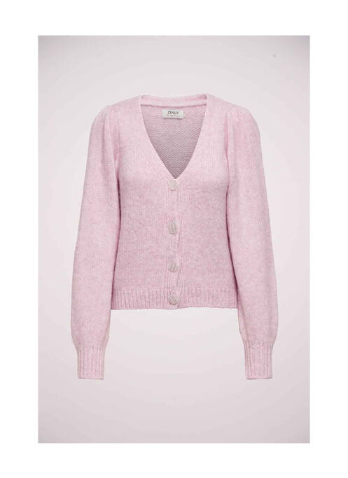 Gilet manches longues violet ONLY femme