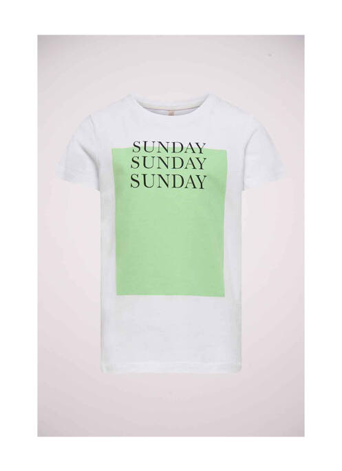 T-shirt blanc ONLY pour fille