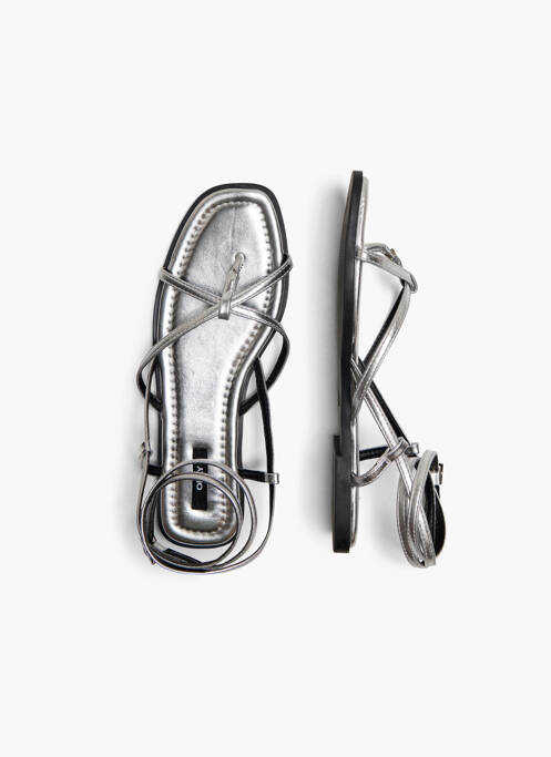 Sandales/Nu pieds argent ONLY femme