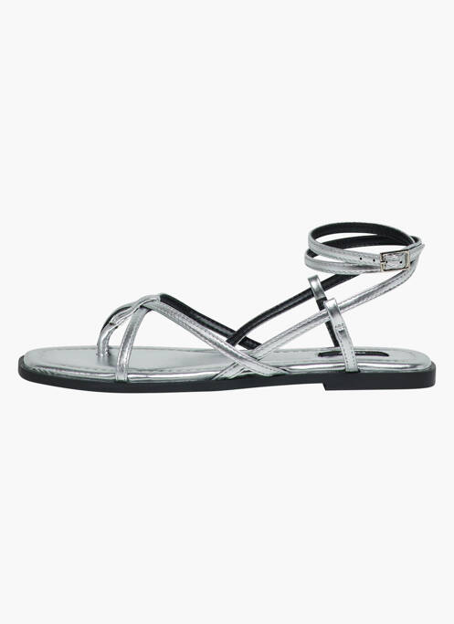 Sandales/Nu pieds argent ONLY femme