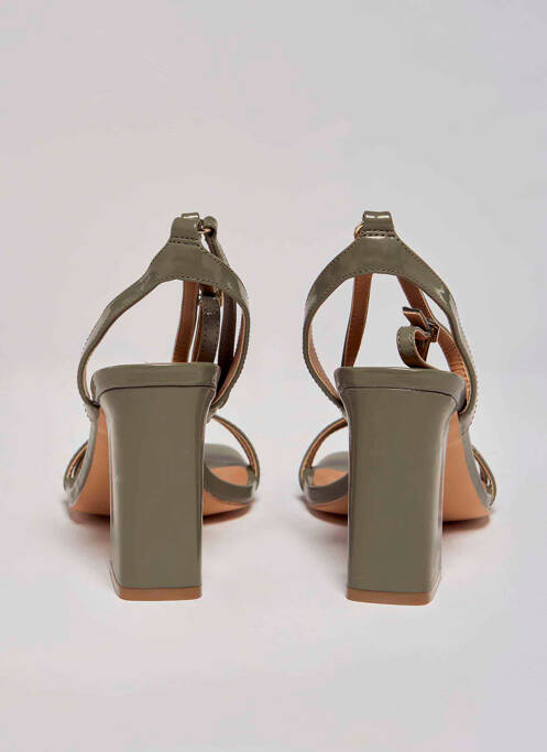 Sandales/Nu pieds vert ONLY femme