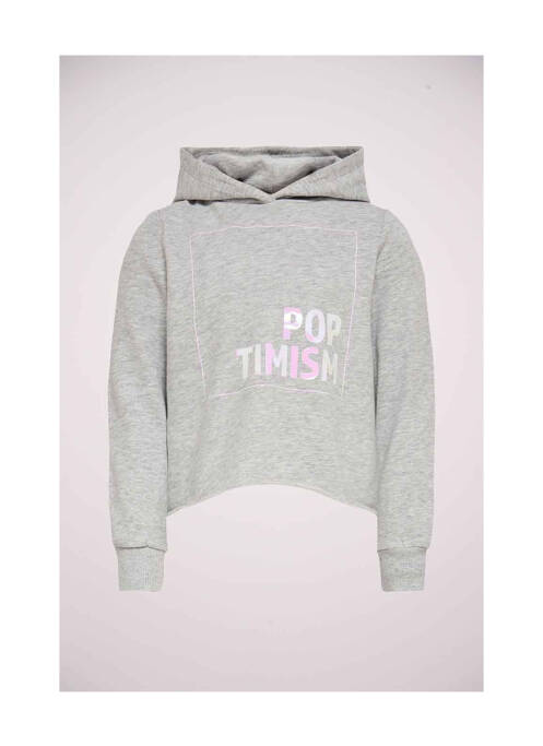 Sweat-shirt à capuche gris ONLY pour fille