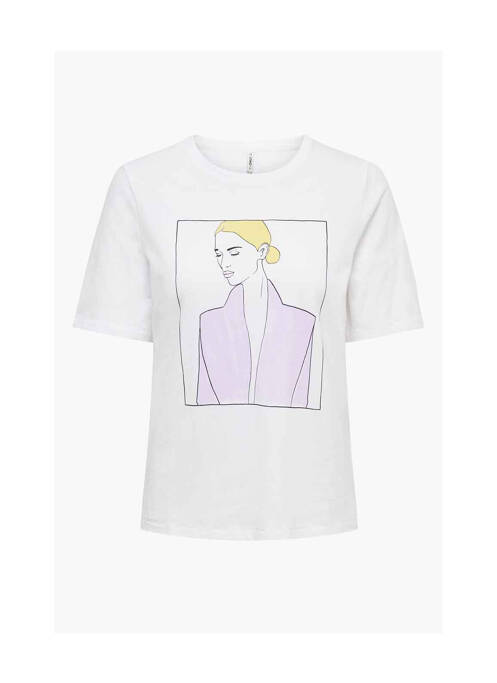T-shirt blanc ONLY pour femme