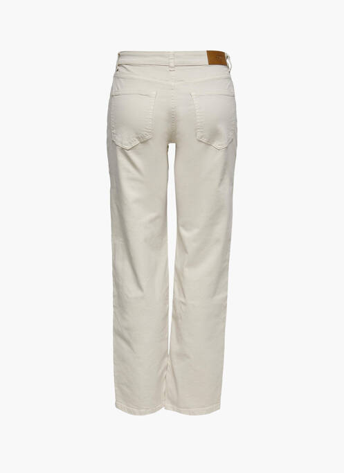 Pantalon droit beige JACQUELINE DE YONG pour femme