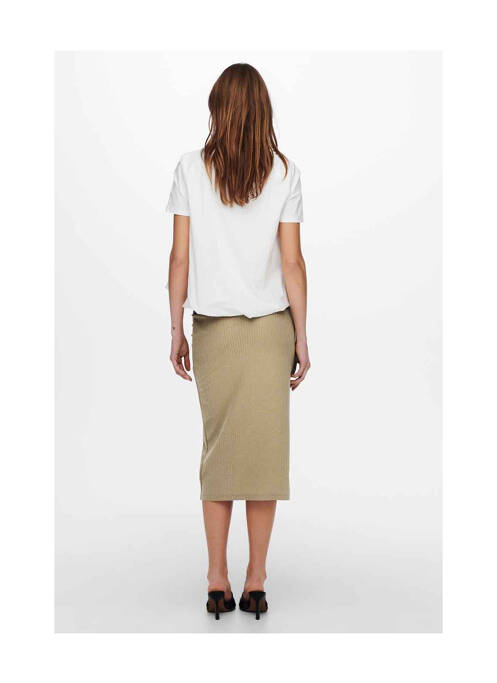 Jupe longue marron ONLY pour femme
