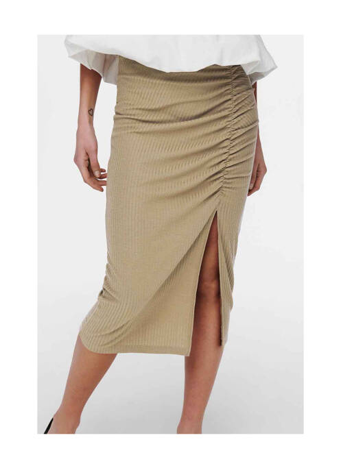 Jupe longue marron ONLY pour femme