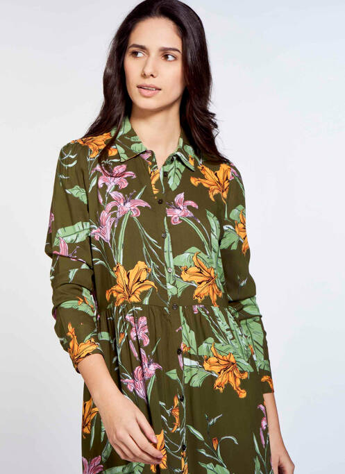 Robe longue vert ONLY femme