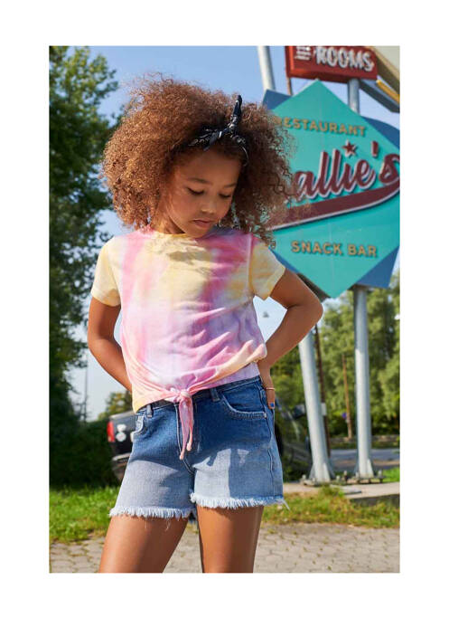 Short bleu ONLY pour fille