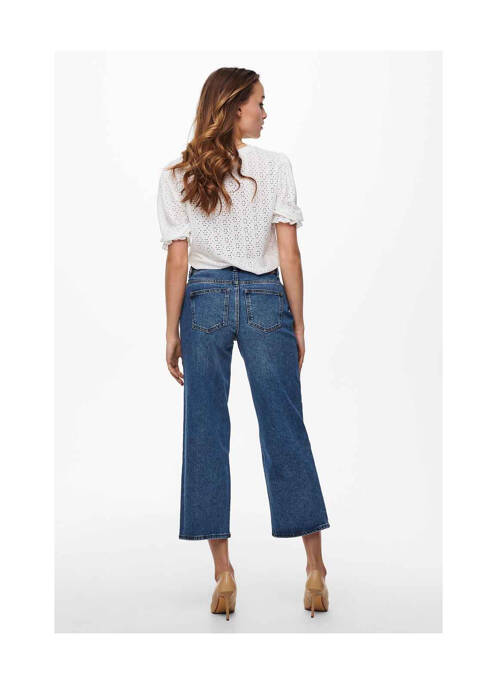Jeans coupe large bleu ONLY pour femme