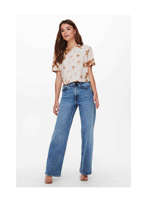 T-shirt marron ONLY pour femme