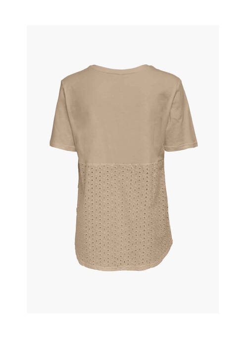 T-shirt beige ONLY pour femme