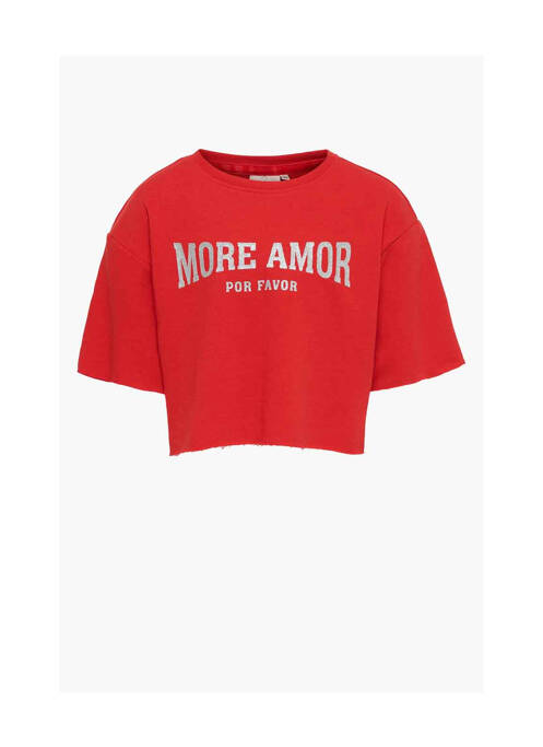 T-shirt rouge ONLY pour fille