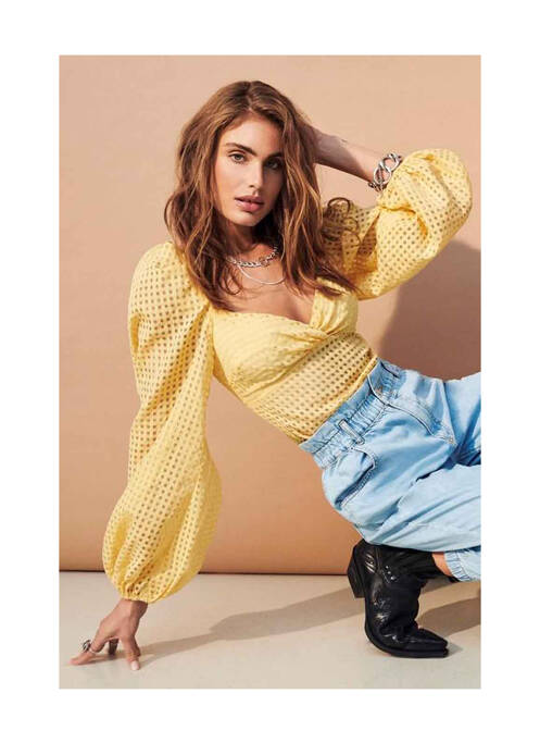 Chemisier jaune ONLY femme
