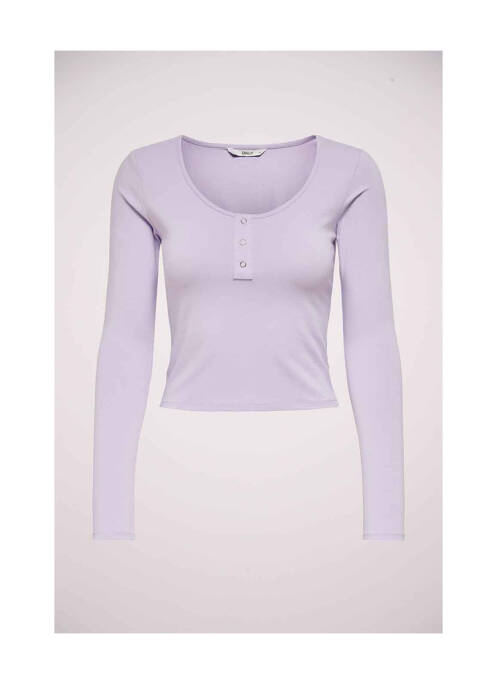 T-shirt violet ONLY pour femme