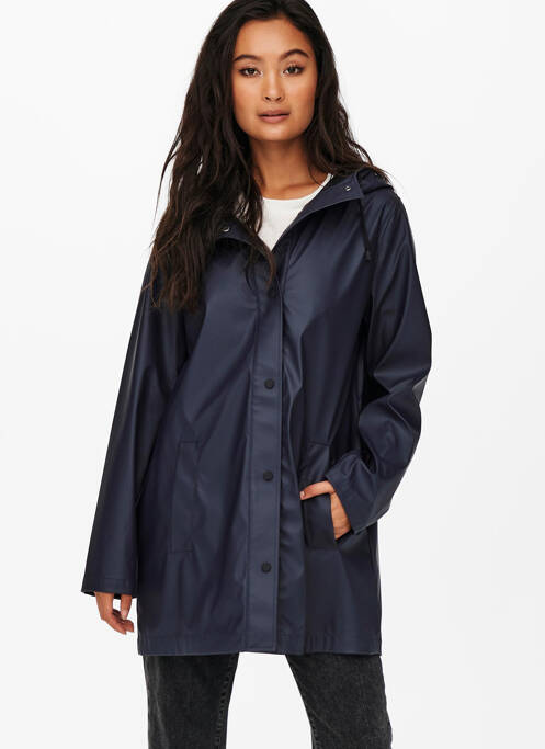 Imperméable bleu ONLY pour femme