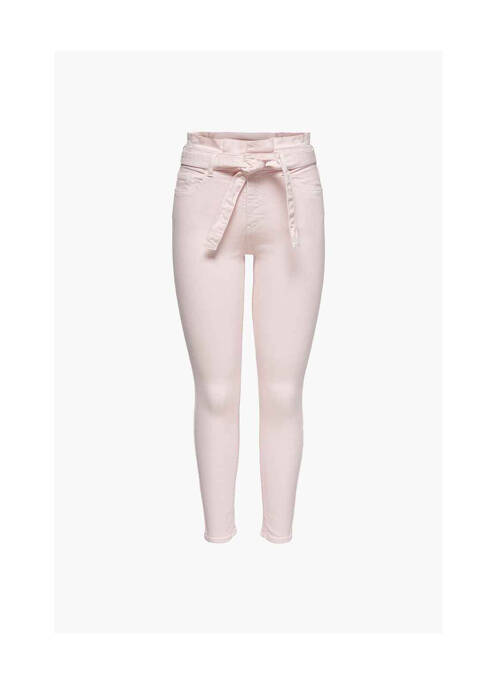 Pantalon slim rose ONLY pour femme