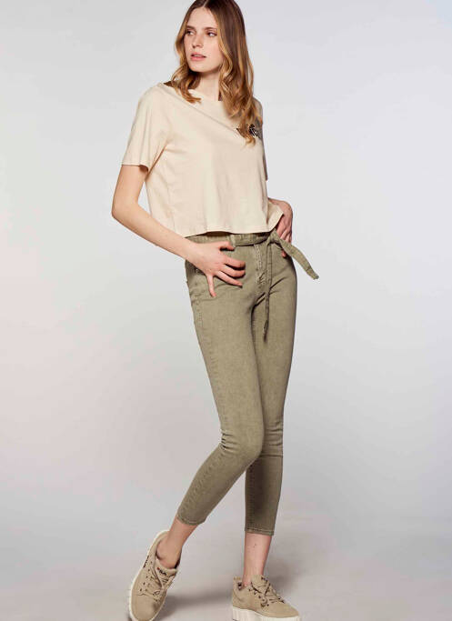 Pantalon slim gris ONLY pour femme