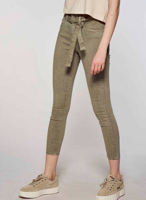 Pantalon slim gris ONLY pour femme