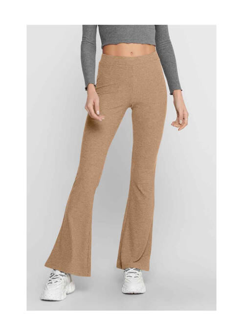 Pantalon flare beige ONLY pour femme