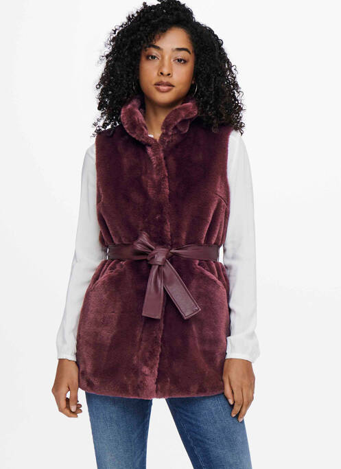 Fourrure marron ONLY pour femme