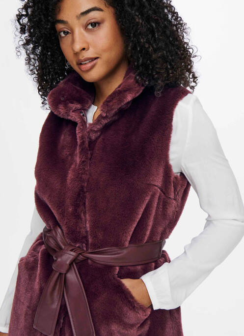 Fourrure marron ONLY pour femme