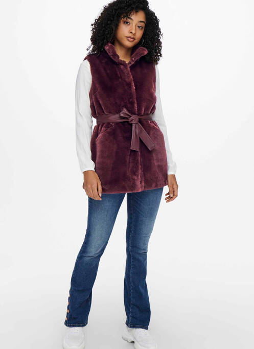 Fourrure marron ONLY pour femme
