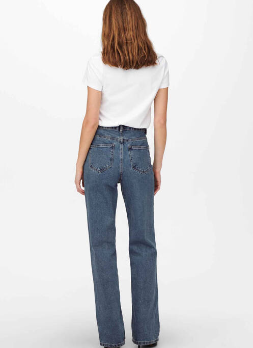 Jeans coupe large bleu ONLY pour femme