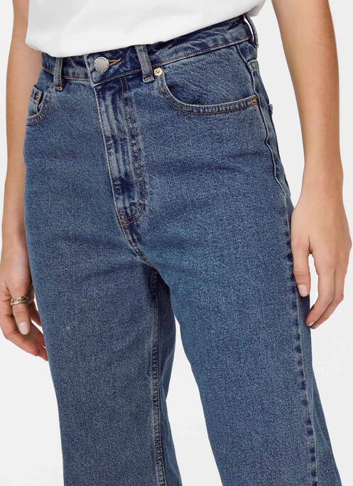 Jeans coupe large bleu ONLY pour femme