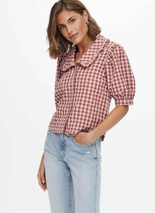 Top rose ONLY pour femme