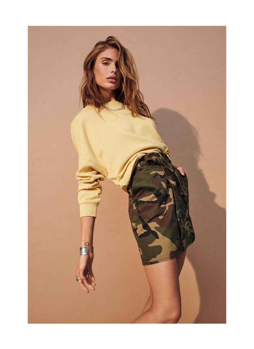 Sweat-shirt jaune ONLY pour femme
