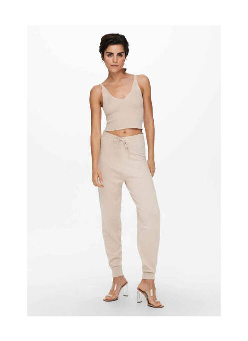 Débardeur beige ONLY pour femme