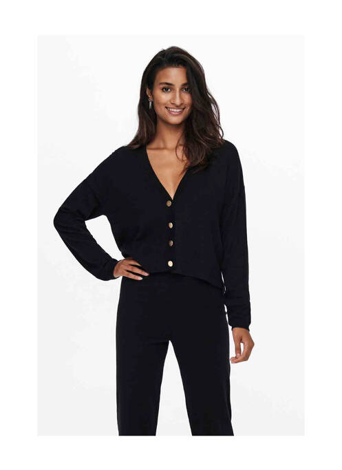 Gilet manches longues noir ONLY pour femme