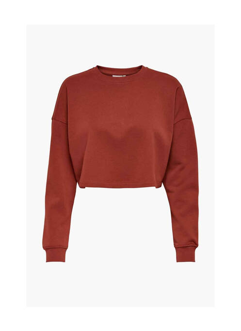 Sweat-shirt marron ONLY pour femme