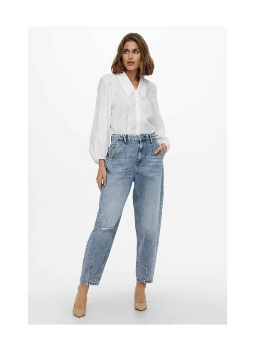 Jeans coupe droite bleu ONLY pour femme