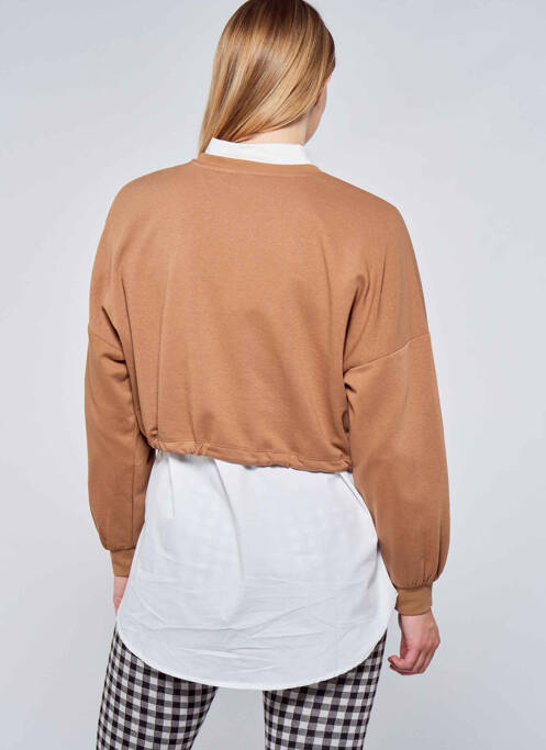 Sweat-shirt marron ONLY femme